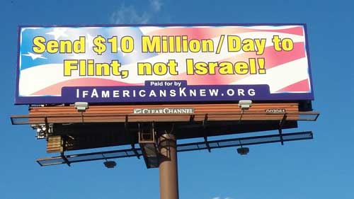Send $10 Million a day to Flint, not Israel!