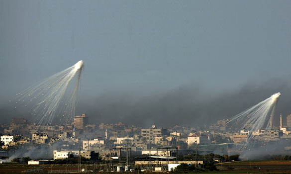 white phosphorus on Gaza